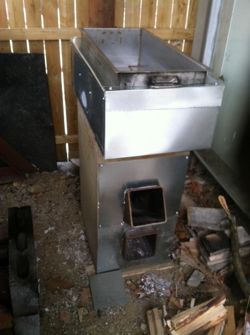 Rocket Stove Maple Syrup Evaporator (rocket stoves forum at permies)